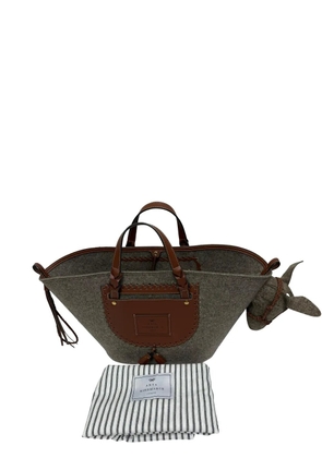 Anya Hindmarch Donkey motif felt tote bag - Grey