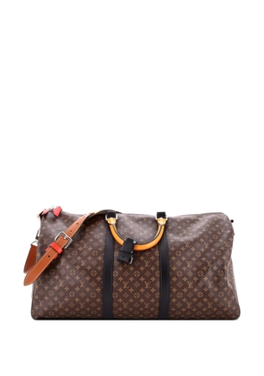 Louis Vuitton Pre-Owned Keepall Bandouliere Bag Limited Edition Patchwork Monogram Canvas with Epi Leather 50 travel bag - Brown