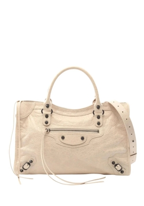 Balenciaga Pre-Owned 2010-2026 Motocross Classic City M satchel - Neutrals