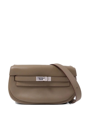 Hermès Pre-Owned Kelly Moove leather messenger bag - Brown
