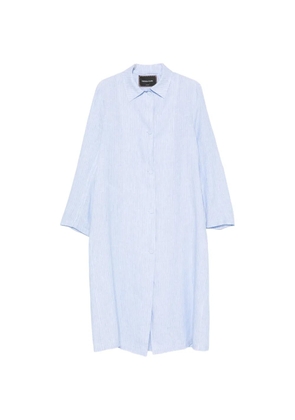 Fabiana Filippi striped linen shirt midi dress - Blue