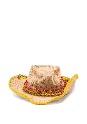 Jamin Puech Bohemia woven-raffia sun hat - Neutrals