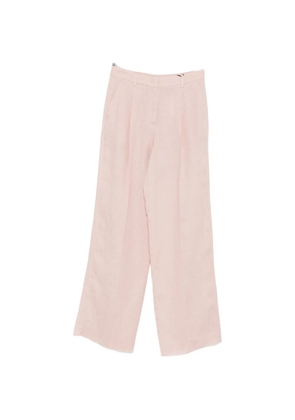 Marella pleated linen trousers - Pink