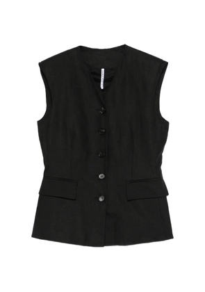 Liviana Conti button-up flap-pocket gilet - Black