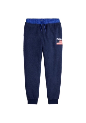 Polo Ralph Lauren fleece-texture track pants - Blue