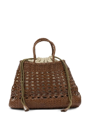 DRAGON DIFFUSION Santa Cano woven leather tote bag - Brown