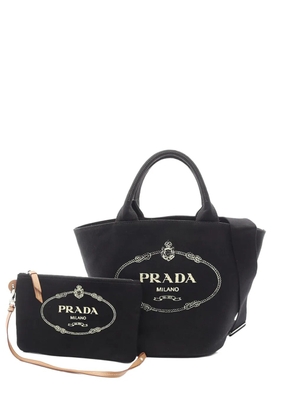 Prada Pre-Owned 2013-2026 Canvas Canapa Logo satchel - Black
