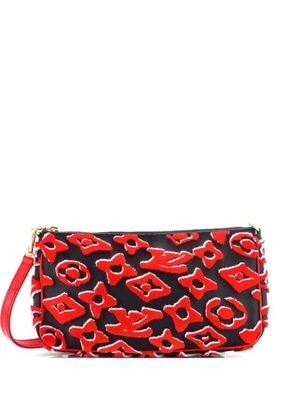 Louis Vuitton Pre-Owned Pochette Accessoires NM Limited Edition Urs Fischer Tufted Monogram Canvas clutch bag - Black