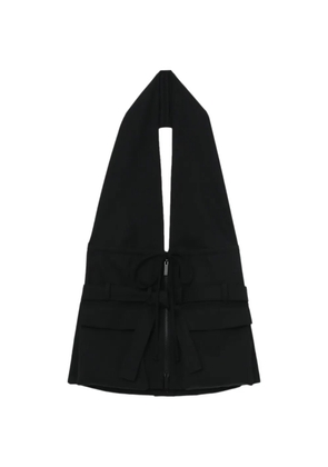 Botter zip-up halterneck top - Black