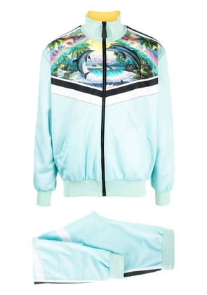 Philipp Plein Hawaii printed tracksuit - Blue