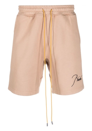 RHUDE terry 'Sand' track shorts - Neutrals