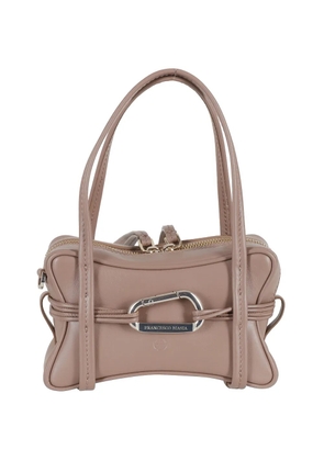 BIASIA mini Edwige 4Ever carabiner leather tote bag - Neutrals