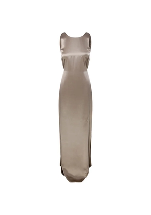 Max Mara draped maxi dress - Neutrals
