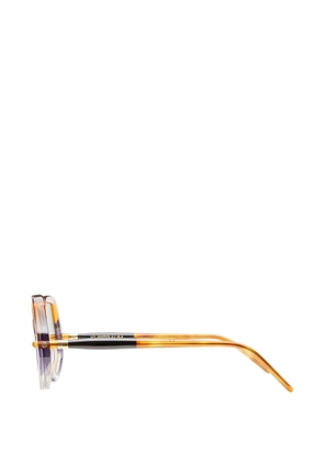 Kuboraum Mask P20 geometric-frame sunglasses - Orange