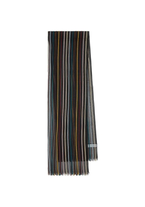 Paul Smith striped scarf - Black