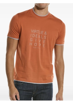 Brunello Cucinelli short-sleeve T-shirt - Orange