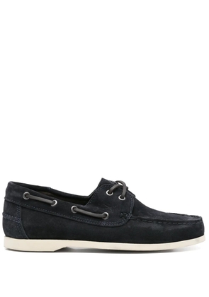 Manebi suede boat shoes - Blue