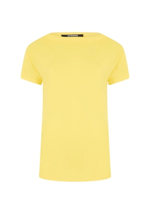 Jacquemus draped-back T-shirt - Yellow