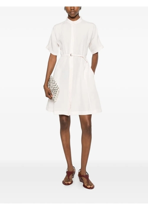 BOSS Dalinia belted short-sleeve mini dress - Pink