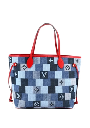 Louis Vuitton Pre-Owned Neverfull Damier and Monogram Patchwork Denim MM tote bag - Blue