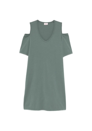 DEHA V-neck cold-shoulder mini dress - Green