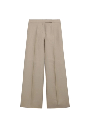 Max Mara pressed-crease wide-leg trousers - Neutrals