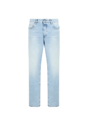 ICON DENIM faded-effect straight-leg jeans - Blue
