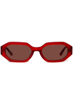 Linda Farrow Irene oval-lenses sunglasses - Red