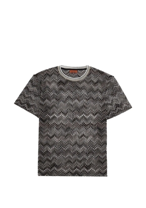 Missoni zigzag-knit T-shirt - Brown