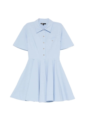 Maje pleated short-sleeve dress - Blue