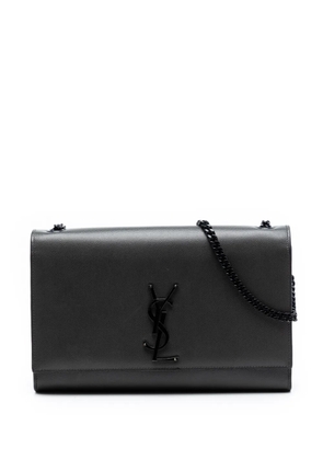 Saint Laurent Pre-Owned 2016 Medium Grain De Poudre Monogram Monochrome Kate crossbody bag - Grey