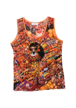 The Artistylist graphic-print sleeveless top - Orange