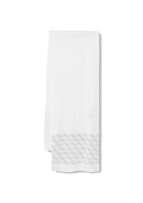 GUESS USA rhinestone-patterned scarf - White