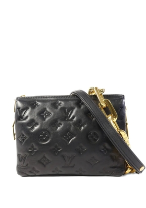 Louis Vuitton Pre-Owned Monogram embossed Coussin BB leather shoulder bag - Black