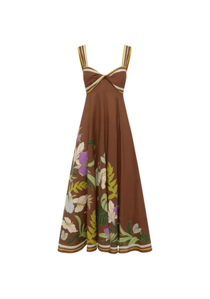 ALEMAIS Alfie maxi dress - Brown