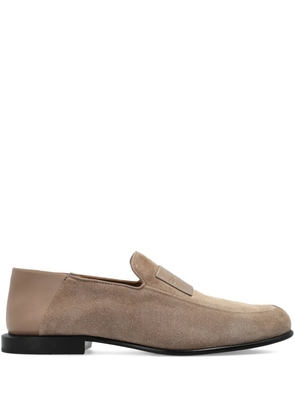 Givenchy Label suede loafers - Neutrals