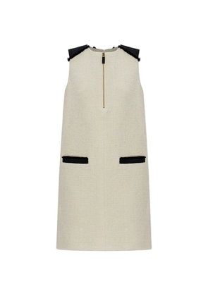 Max Mara Mito half-zip mini dress - Neutrals