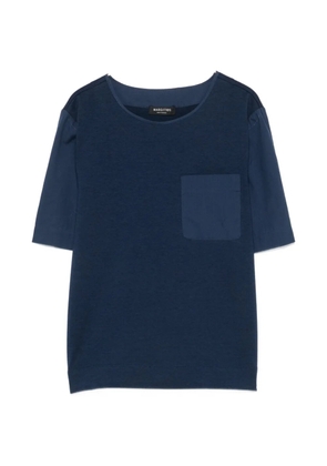 Margittes patch-pocket short-sleeve T-shirt - Blue