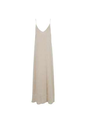 RAME frayed V-neck maxi dress - Neutrals