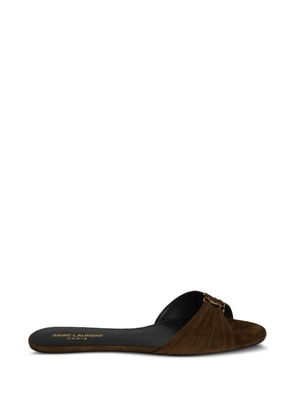 Saint Laurent Babylone flat sandals - Brown