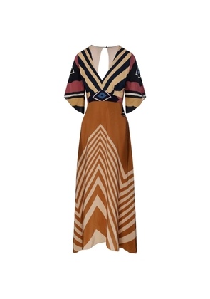 Volantis Astral maxi dress - Brown