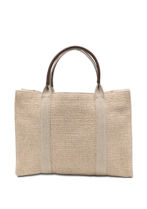 The Row Georgia woven tote bag - Neutrals
