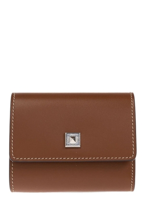 Max Mara leather compact wallet - Brown