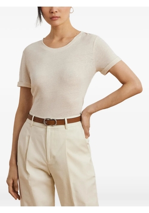 Lauren Ralph Lauren rolled-cuff T-shirt - Neutrals