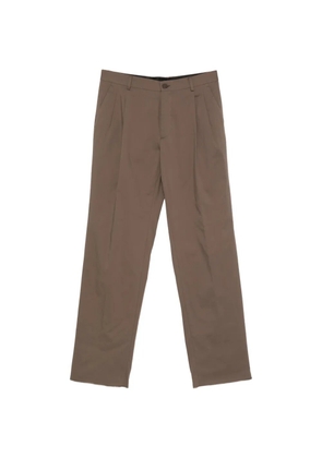Manuel Ritz pleated straight-leg trousers - Brown