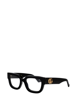 Gucci Eyewear Double G square-frame glasses - Black