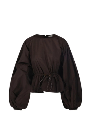 ZIMMERMANN Alchemy puff-sleeve blouse - Brown
