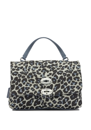 Zanellato Postina leopard-print tote bag - Grey