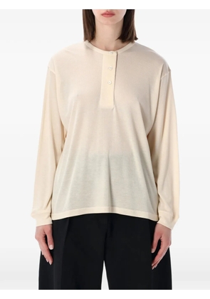 Studio Nicholson Rutas long-sleeve henley top - Neutrals