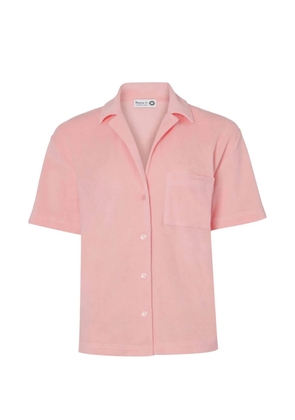 Hunza G short-sleeve towelling shirt - Pink